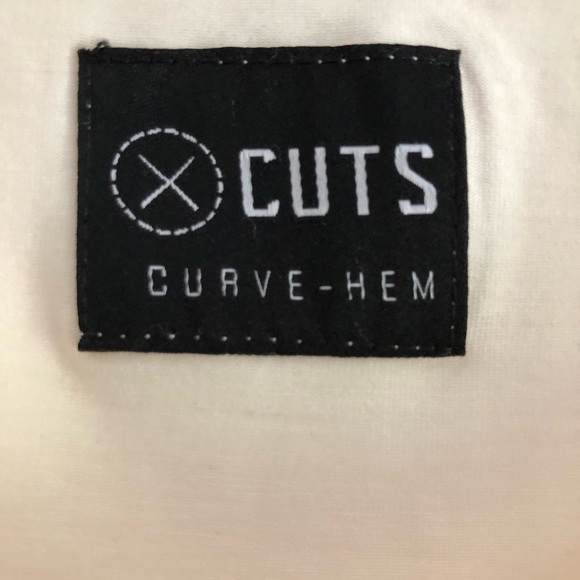 Cuts T-Shirt Curve Hem Crew Neck Pyca Pro Short Sleeve Large NWOT - Picture 7 of 9